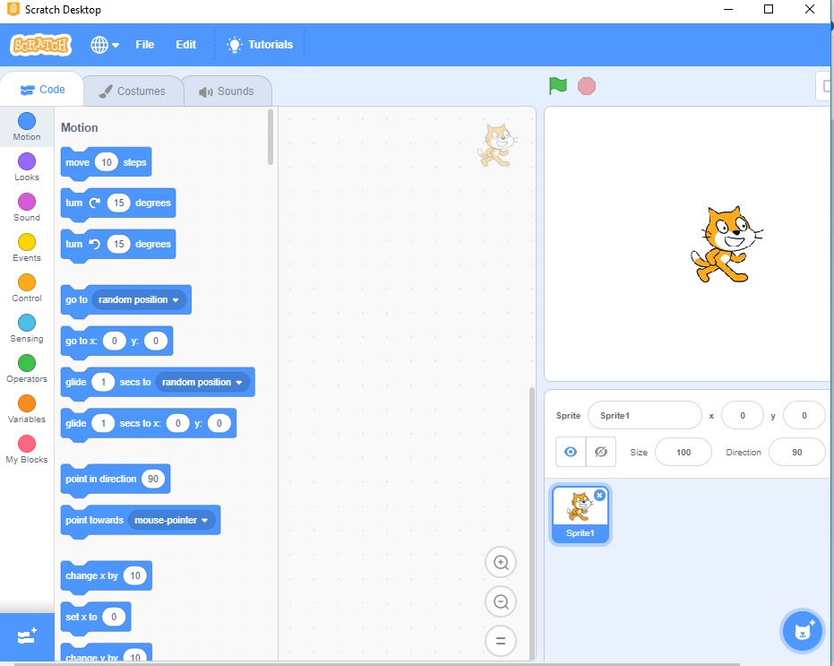 scratch zavrsena instalacija